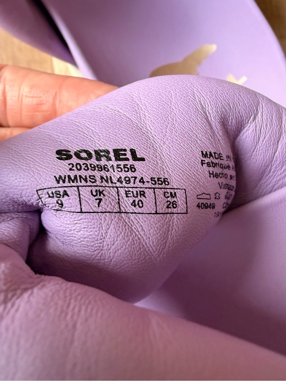 Sorel Womens Lavender Lilac Viibe Twist Slide Sandals Size 9 - Picture 9 of 9